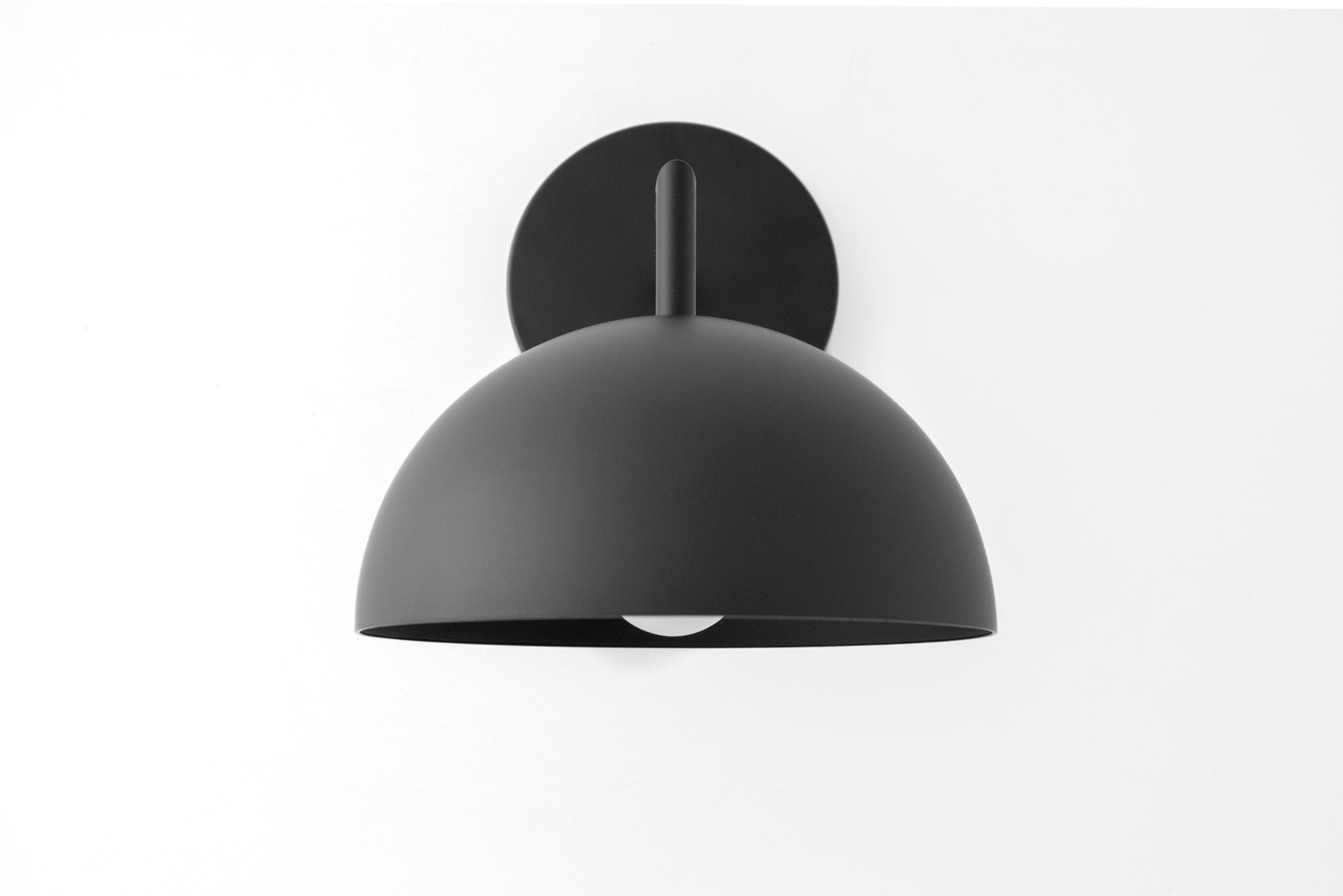 Chroma Minimalist Metal Dome Sconce