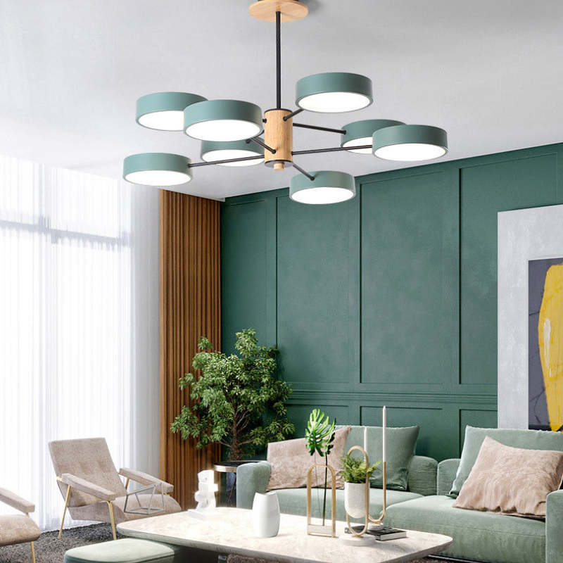 Arisha Art Deco Pendant Light Wood - Letslighting