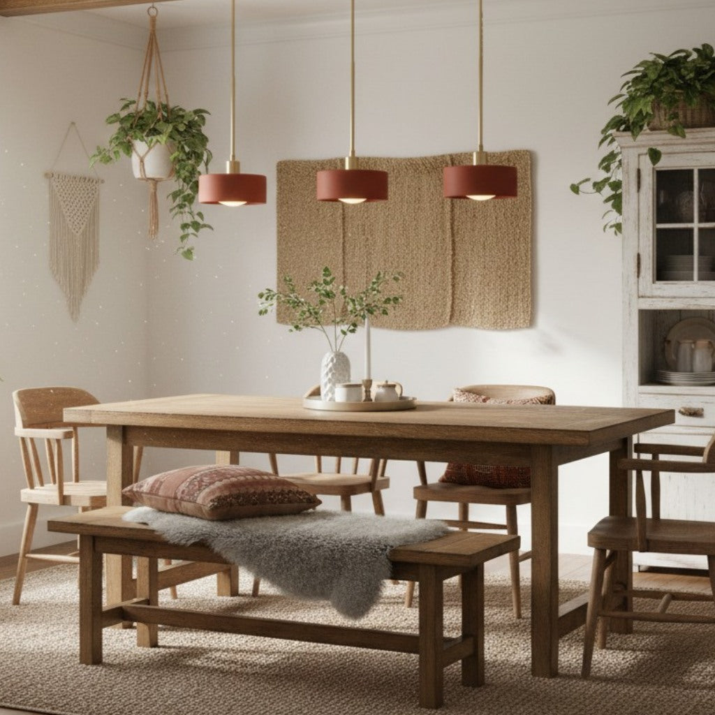 Kiln Single Pendant Lights for Kitchen Porcelain