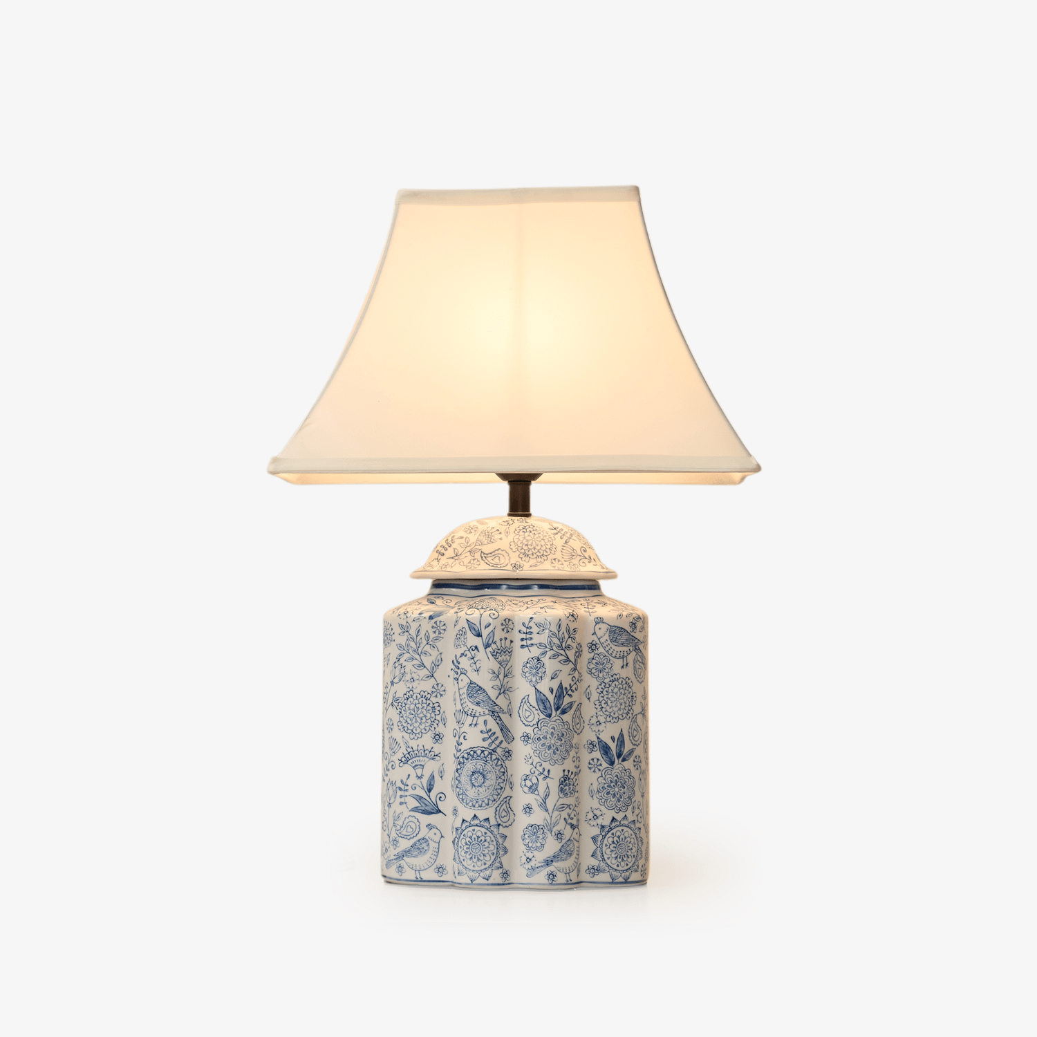 Floral Minimalist Ceramics Table Lamp