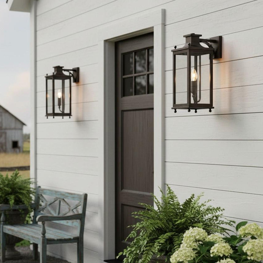 Guard Wall Lamp Brass Glass Outdoor