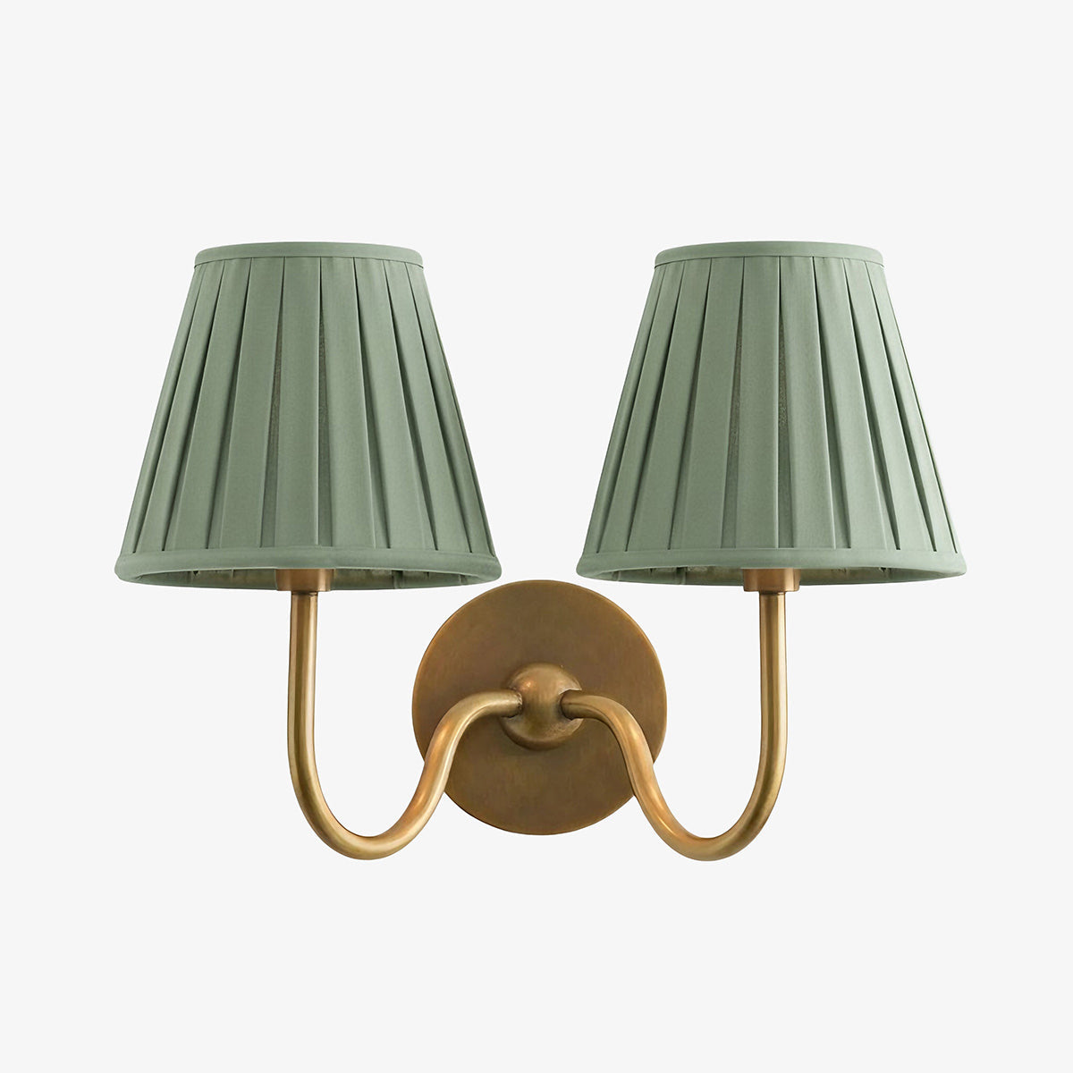 Grace Brass Linen Wall Lamp