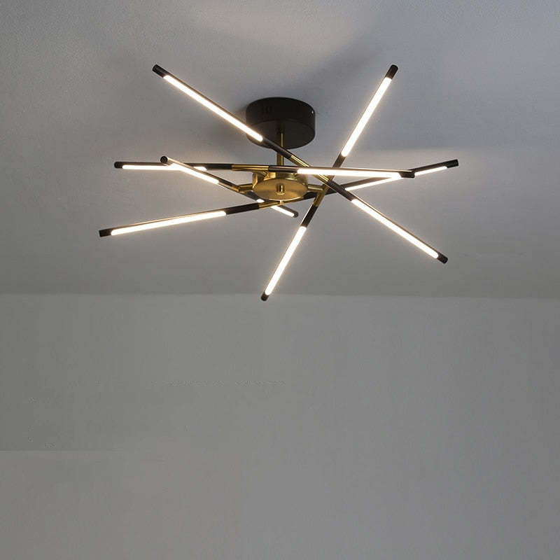 Arisha Modern Linear Metal Acrylic Ceiling Light