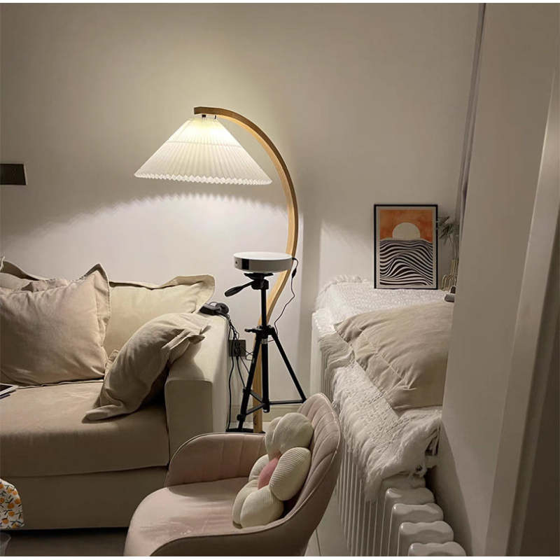 Ritta Floor Lamp Caprani Unique LED Wood Bedroom/Living Room - Letslighting