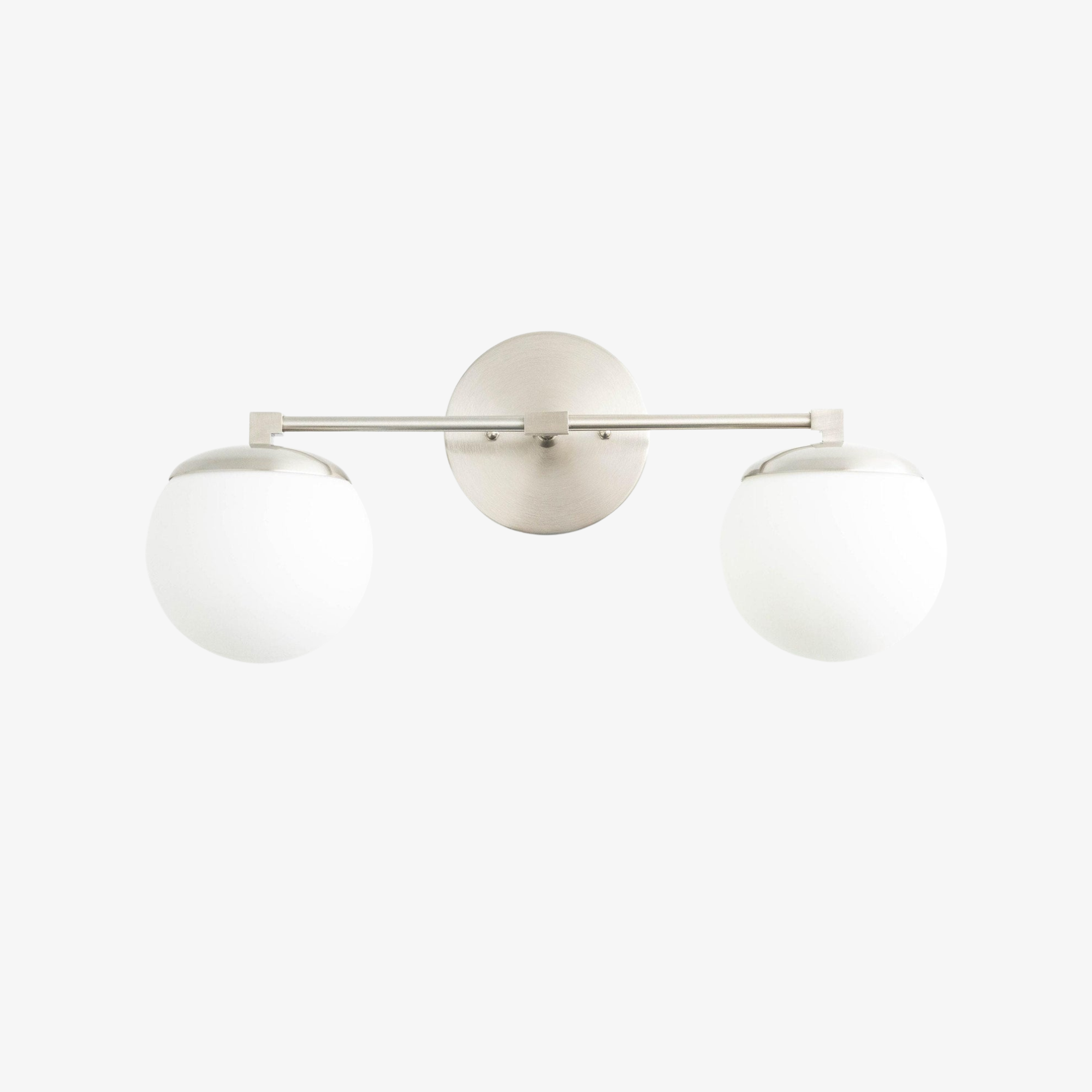 Pearl Milk Glass Brass Wall Sconce Bathroom