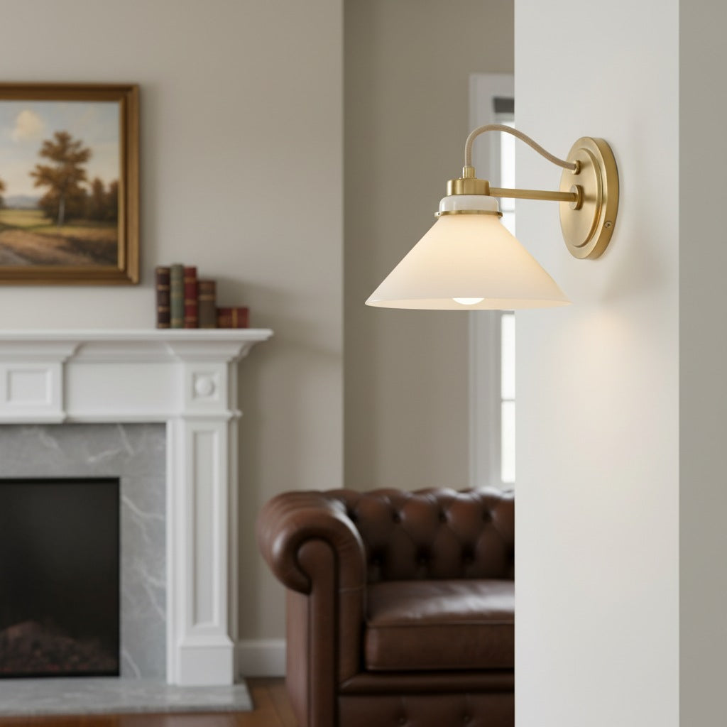 Grange Wall Lamp Metal&Glass