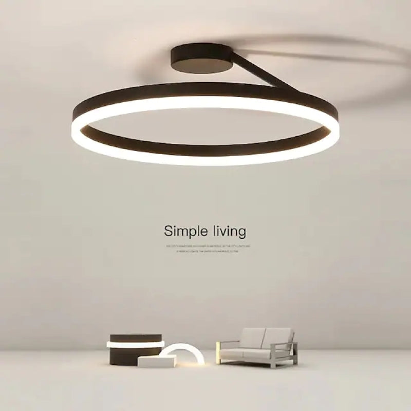 Arisha Modern Circle Flush Mount Ceiling Light Bedroom - Letslighting