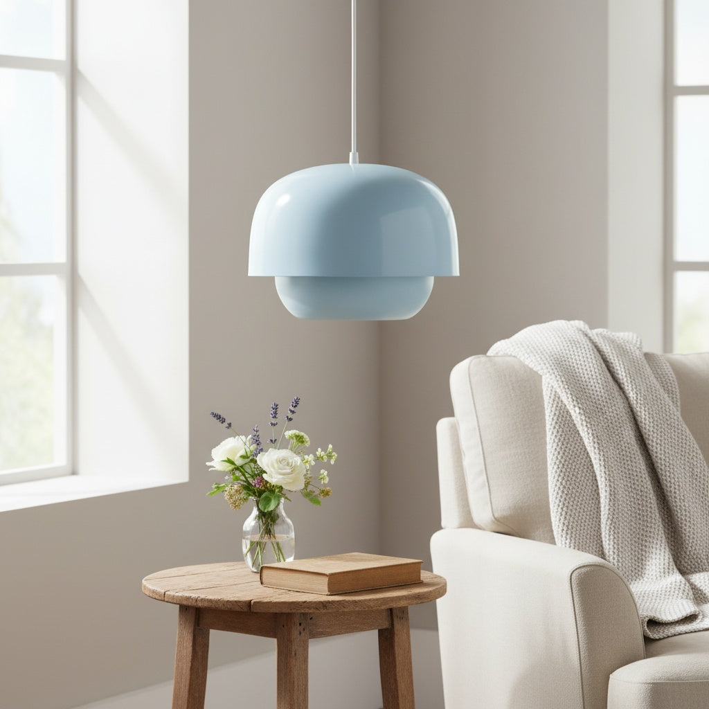 Orbit Sleek Dual-Layer Metal Pendant Lamp – Elegant Ambient Lighting for Dining Rooms