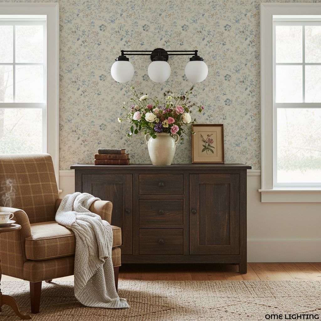 Pearl Wall Sconce Milk Glass Antique Brass for Bedroom