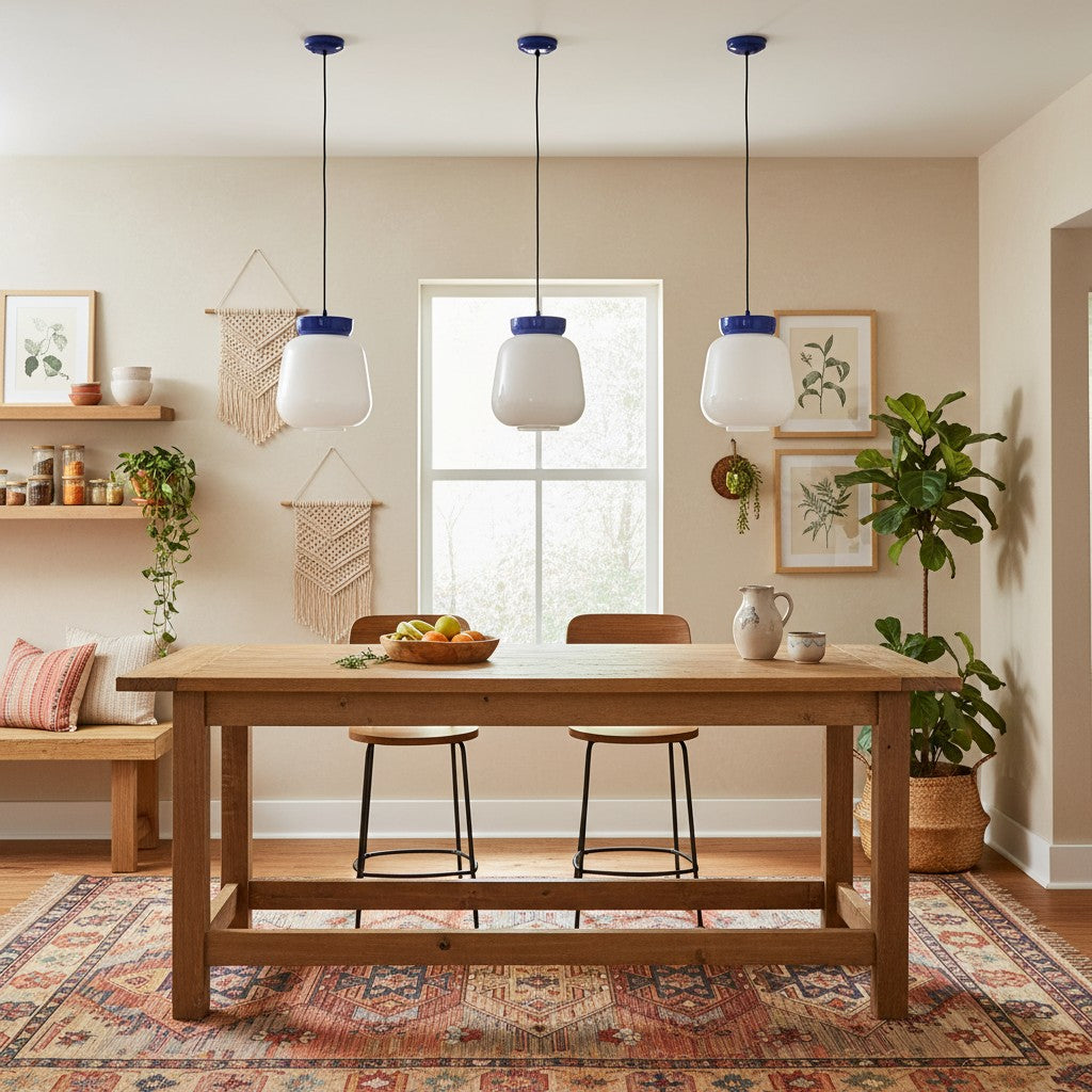 Hues Ceramic Bowl Pendant Light