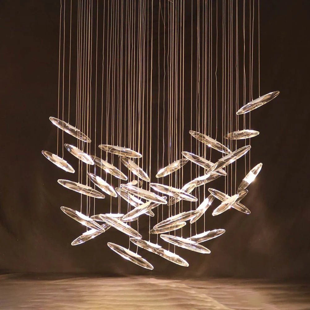 Armira Luxury Moonlight Whispers Glass Chandelier - Letslighting