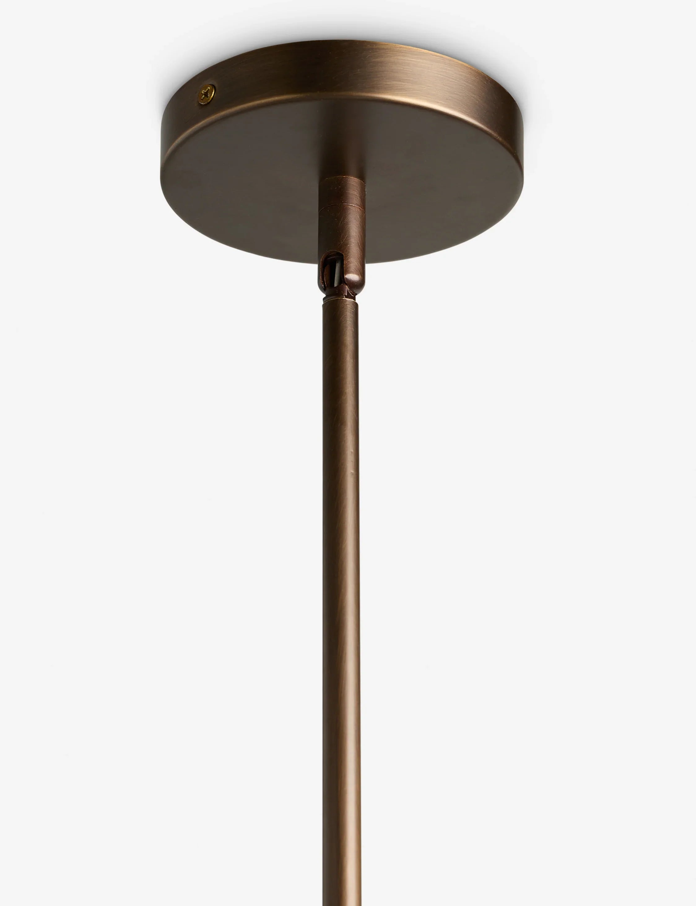 Musa Brass Pendant Light Golden Glass Dining Room