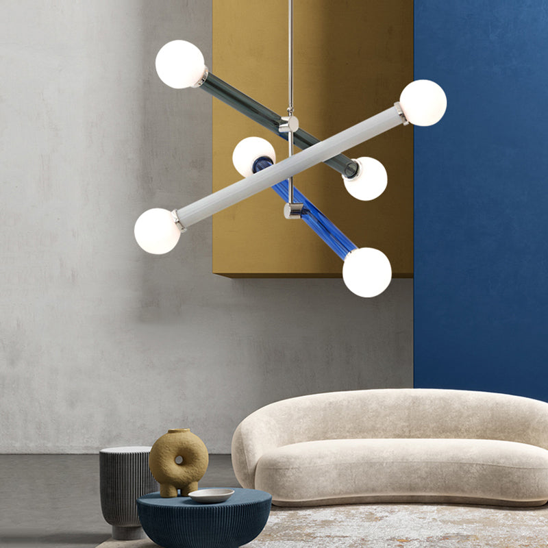 Avi Modern Metal/Glass Creative Children Bedroom Pendant Light Adjustable