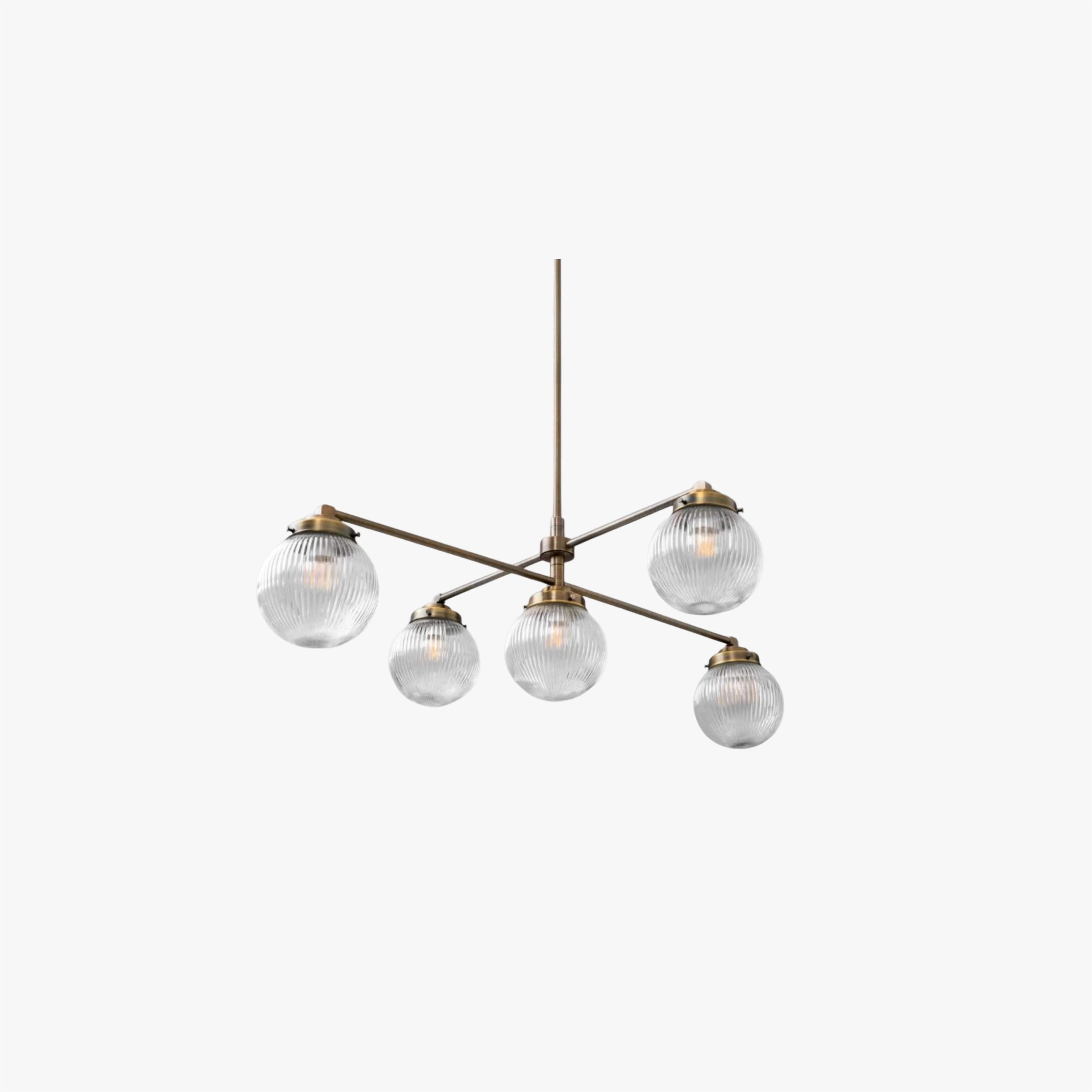 Pearl Multi-Light Brass Chandelier
