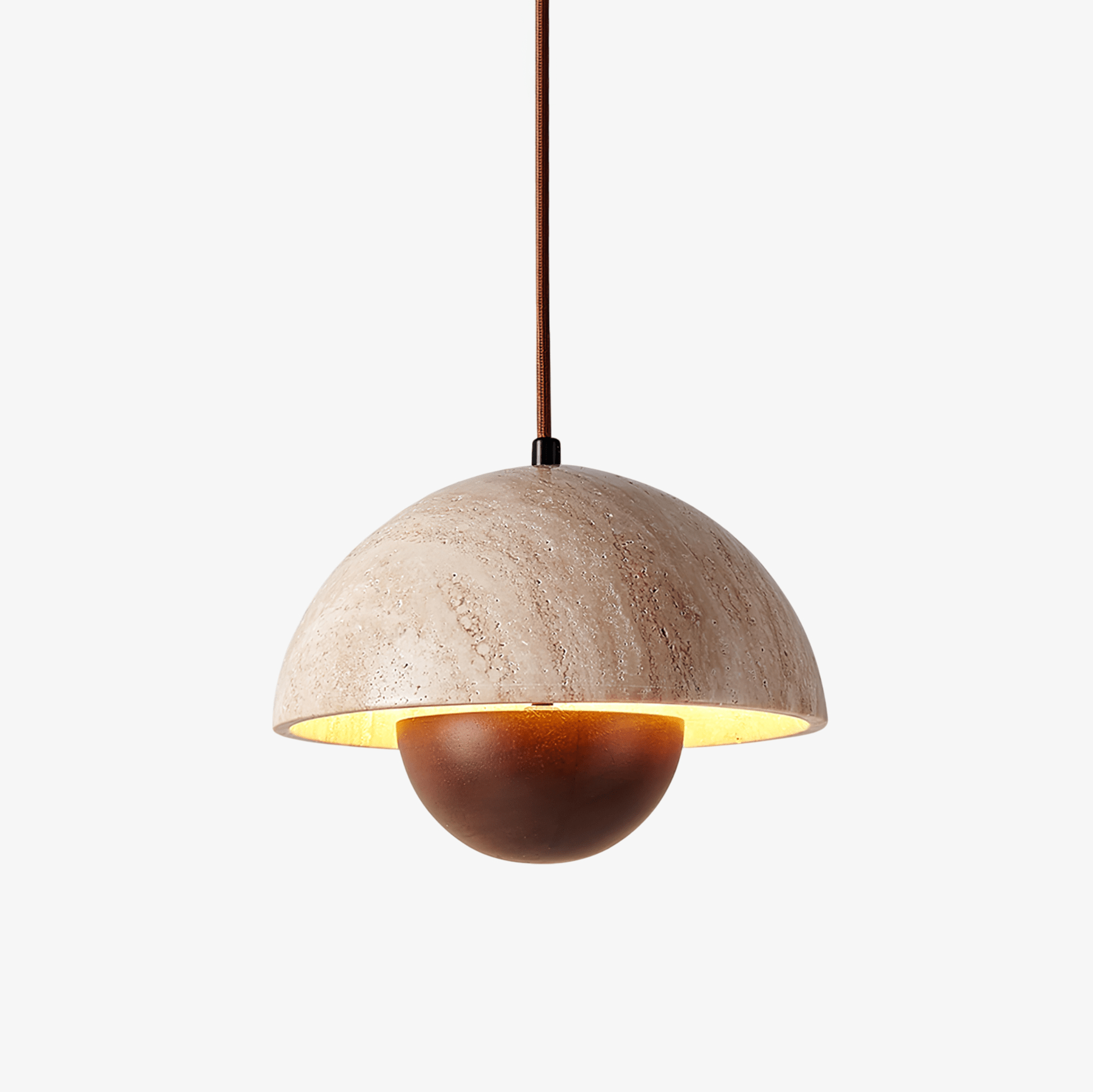 Bud Modern Travertine Pendant Light