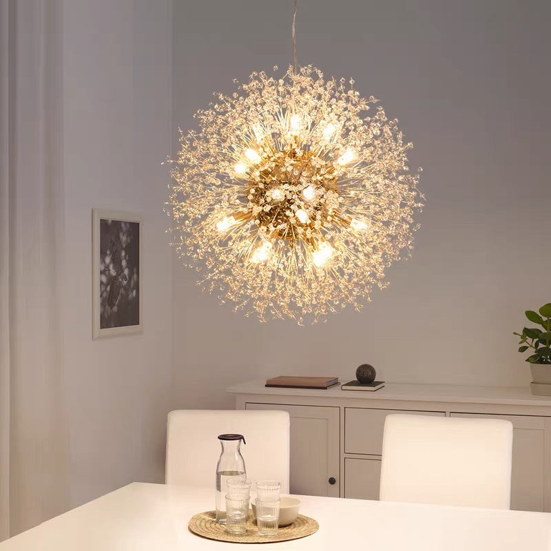 Arisha Elegant Dandelion Acrylic Pendant Light Chorme - Letslighting
