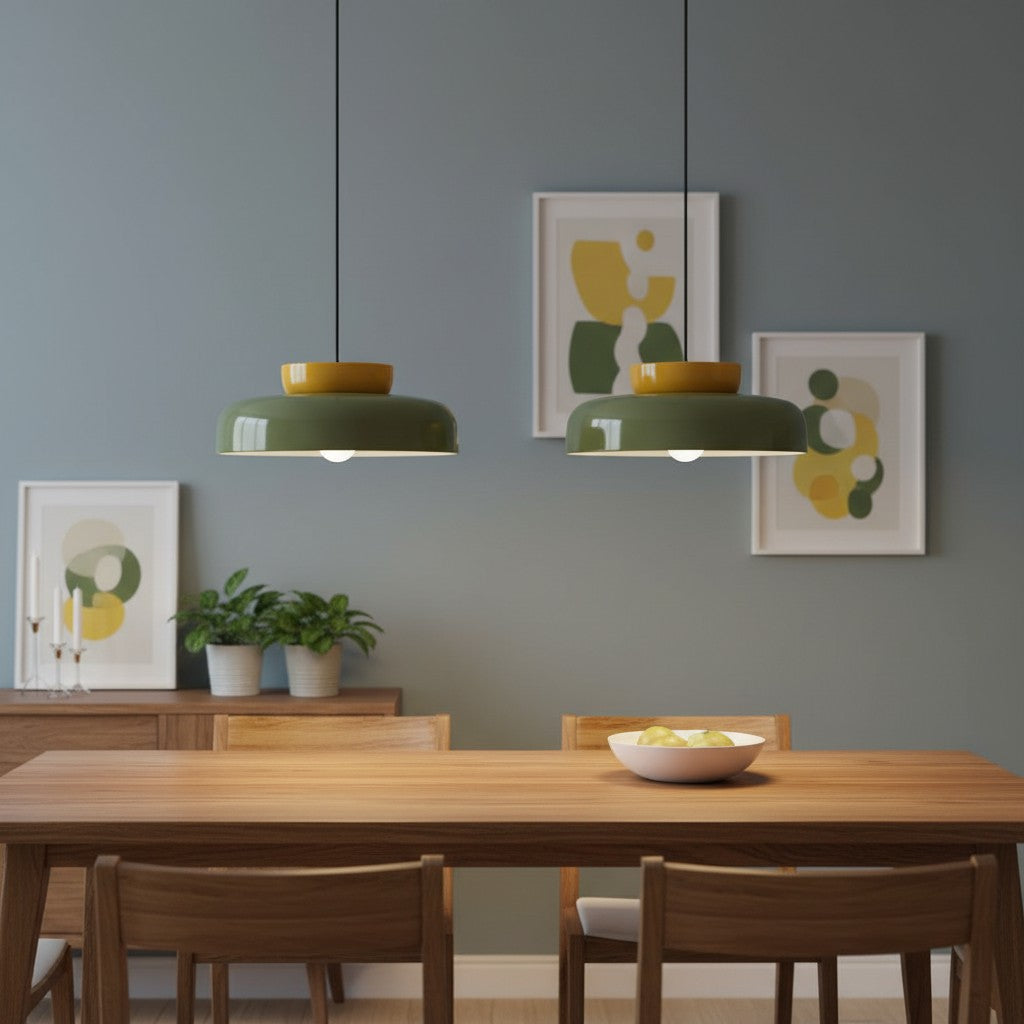 Hues Ceramic Bowl Pendant Light