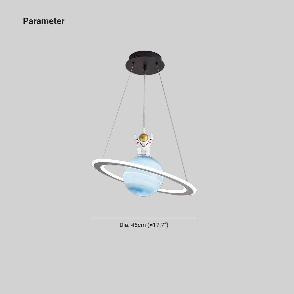 Aria Designer LED Pendant Light Star Blue Orange Children's Room - Letslighting
