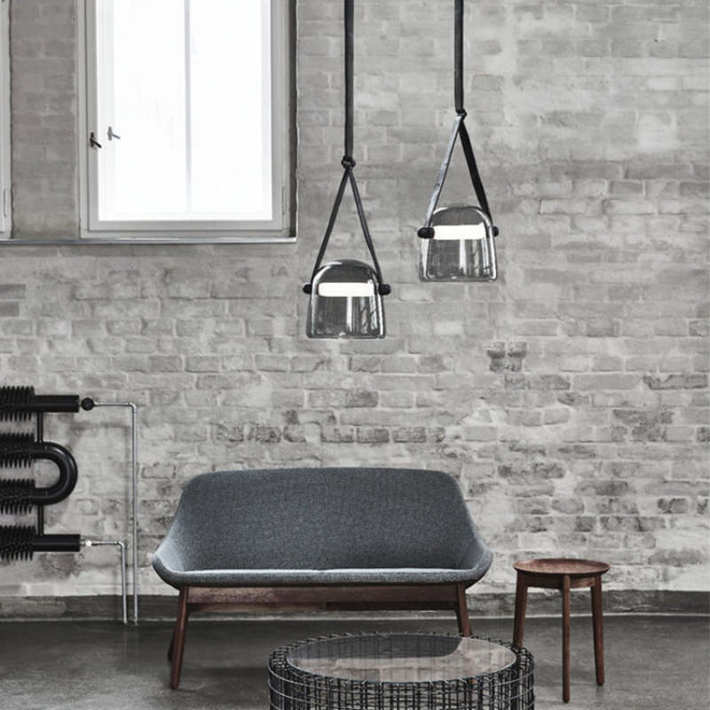 Valentina Modern Nordic Leather Glass Pendant Light Bedroom - Letslighting