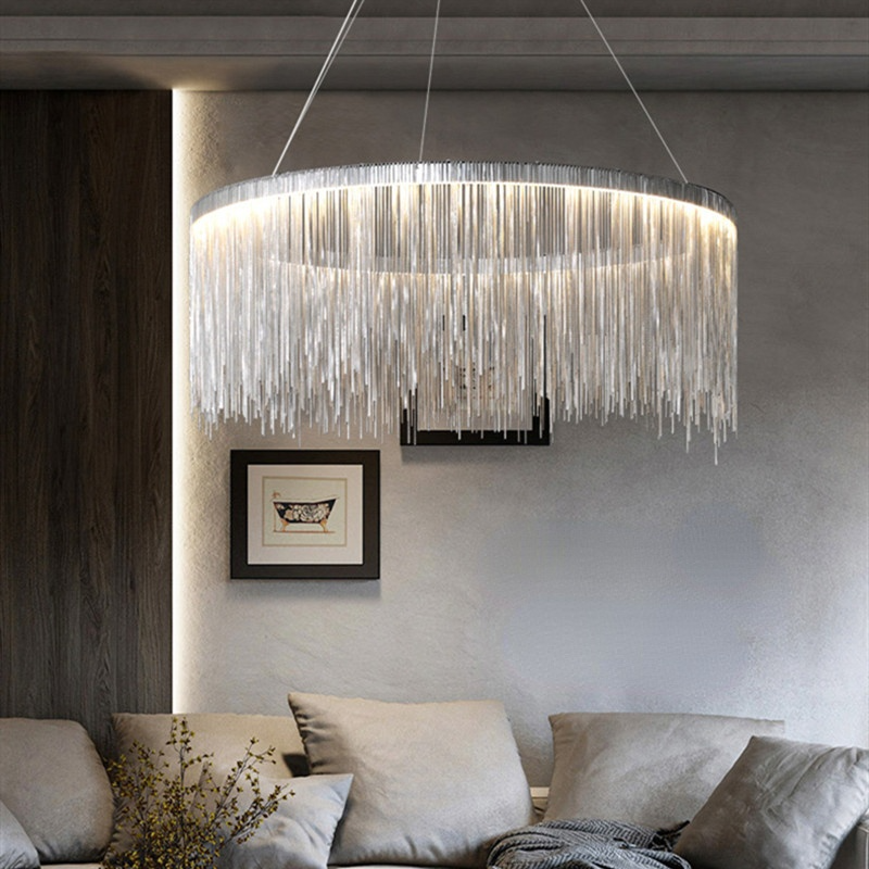 Arisha Tassel Chain Art Deco Pendant Light Living Room Hall - Letslighting