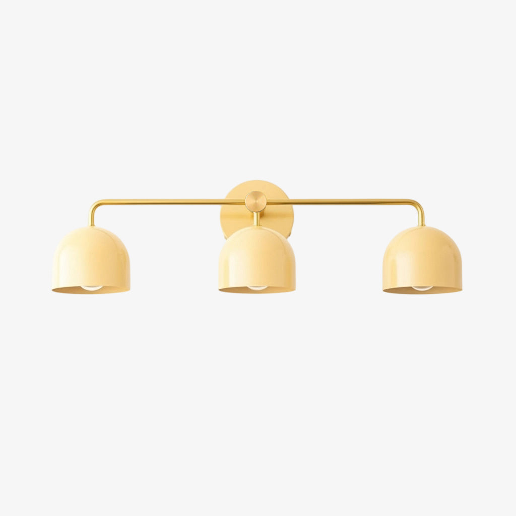 Chroma Brass White Wall Light Contemporary Living Room