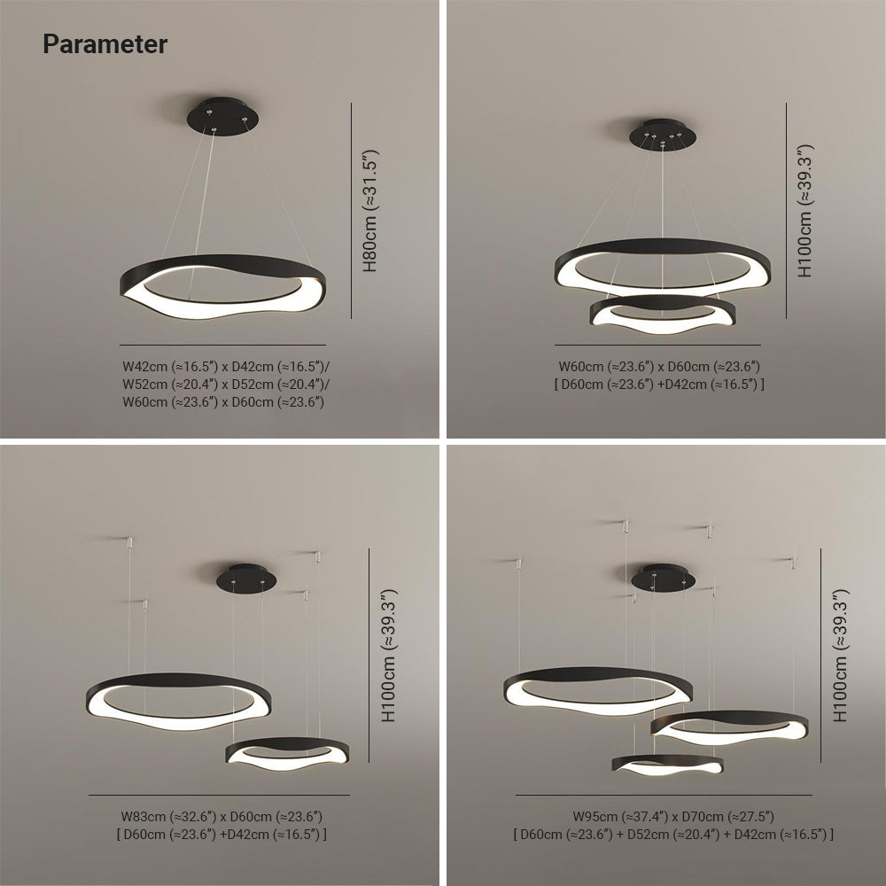 Arisha Pendant Light Rond Modern Light Switchable Dining Room - Letslighting