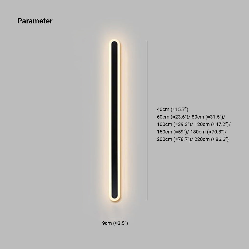 Arisha Minimalist Linear Oval Outdoor Wall Lamp - Letslighting