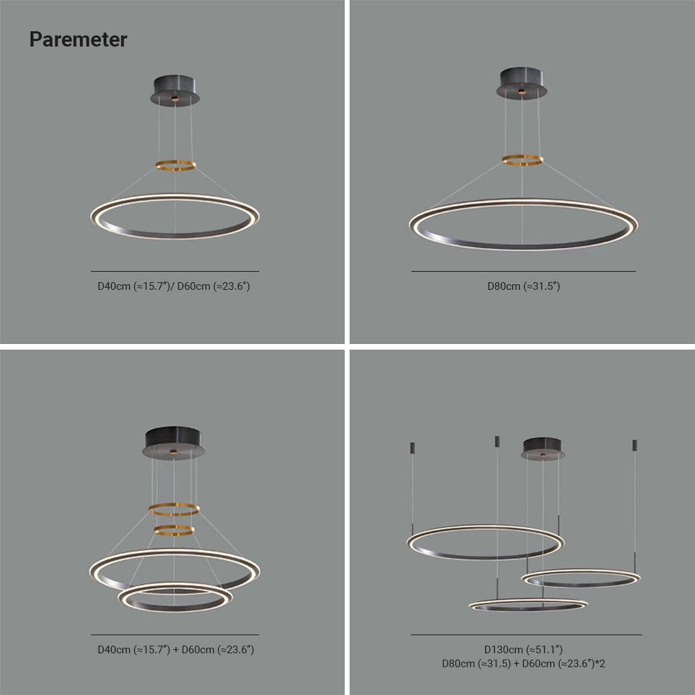 Arisha Minimalist Ring Metal Pendant Light