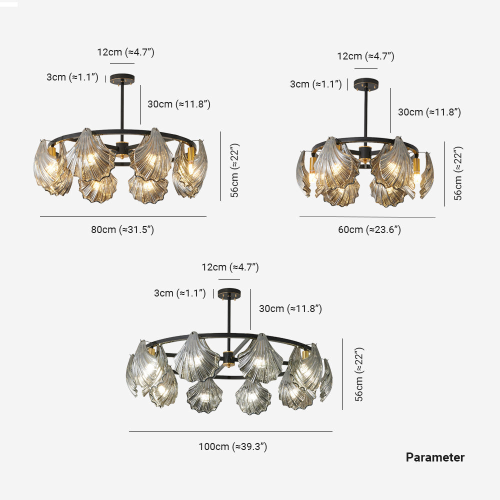Kristy Modern Annular Metal And Glass Pendant Light - Letslighting