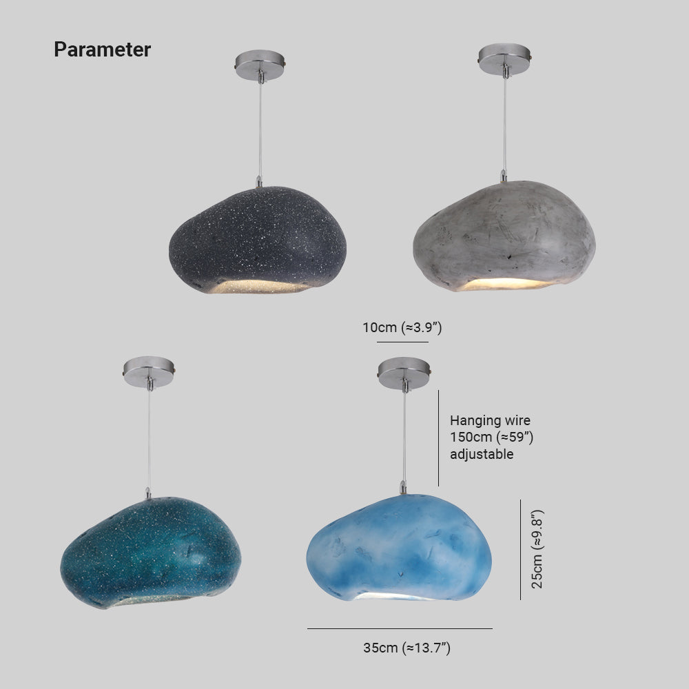 Avi Wabi Sabi Bread Shape Pendant Light, 4 Color - Letslighting