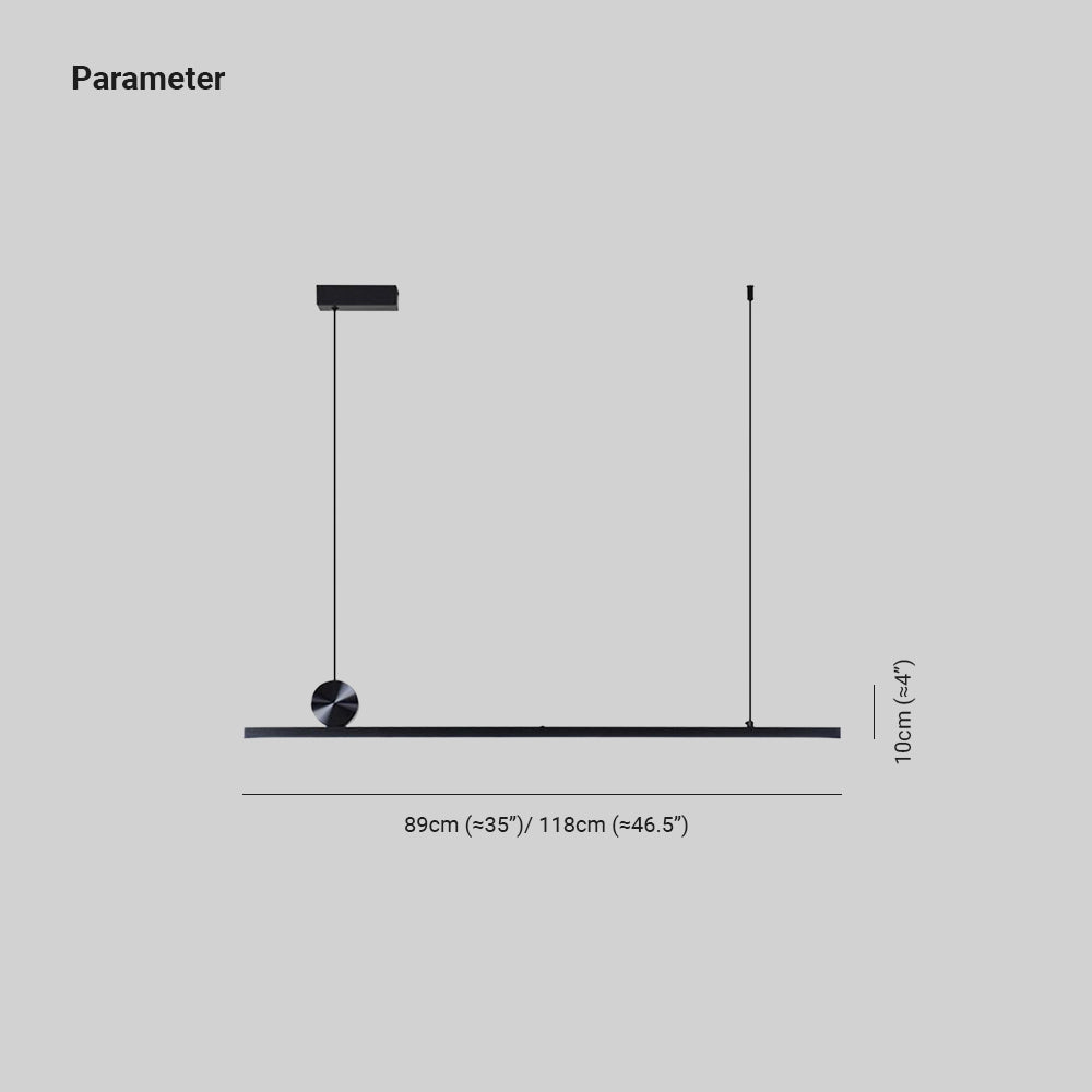 Arisha Pendant Light Asymmetrical Linear Modern Metal Study - Letslighting
