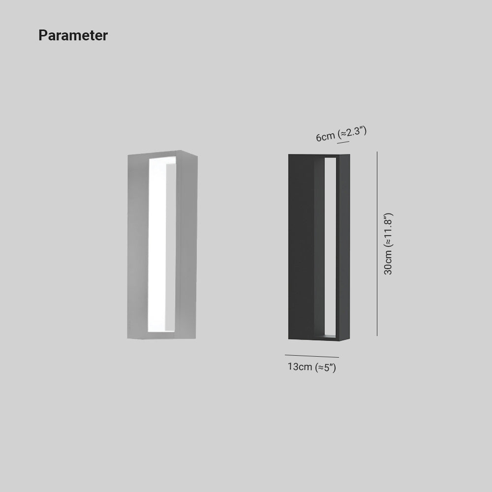 Ray Modern Hollow Metal Acrylic Outdoor Wall Lamp
