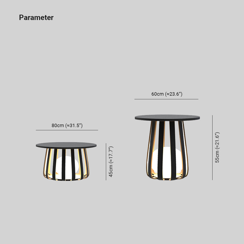 Ray Table Metal Outdoor Solar Floor Lamp Hardwired Solar