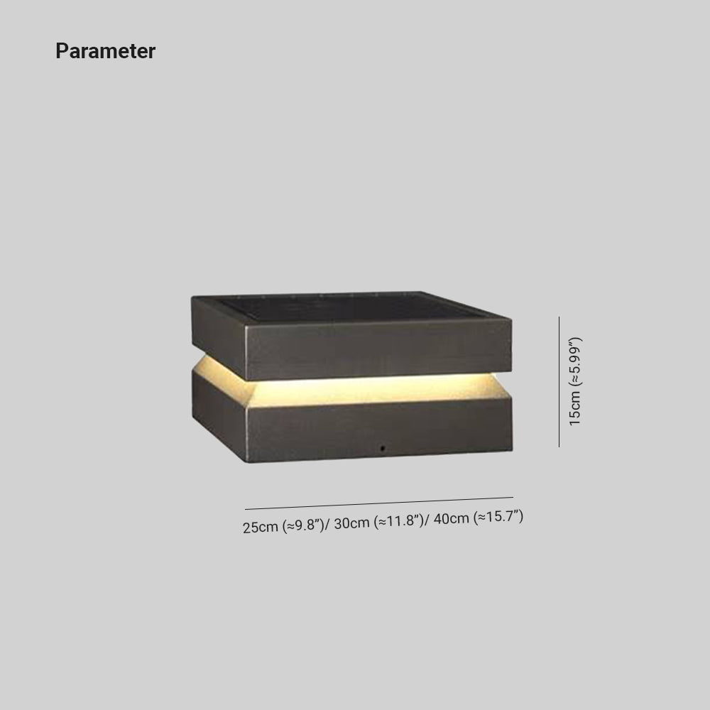 Ray Modern Concave Metal Outdoor Lamps Solar - Letslighting