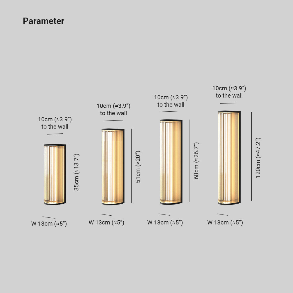 Orr Modern Semi-Cylindrical Outdoor Metal Wall Lamp