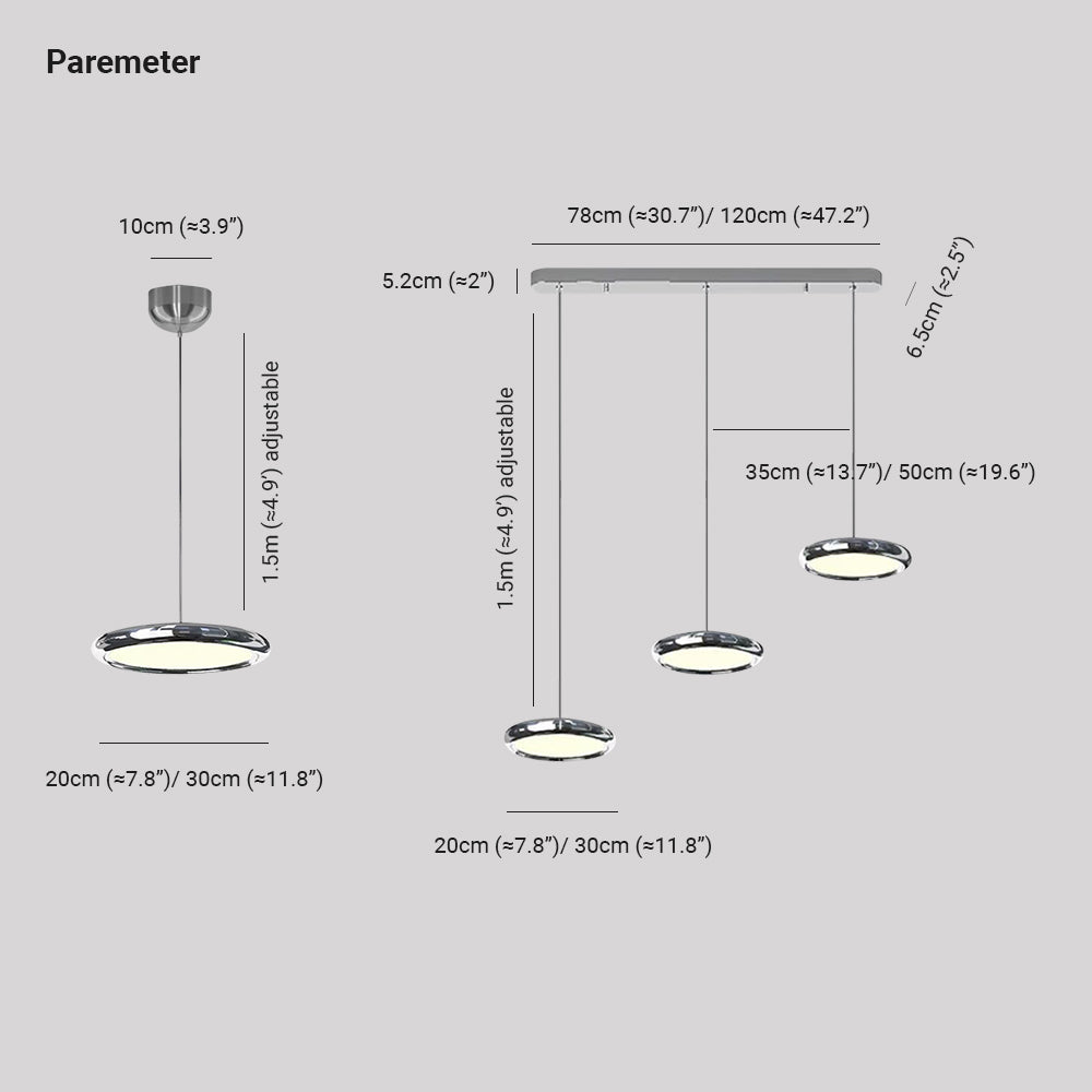 Arisha Minimalist Circular Pendant Light - Letslighting