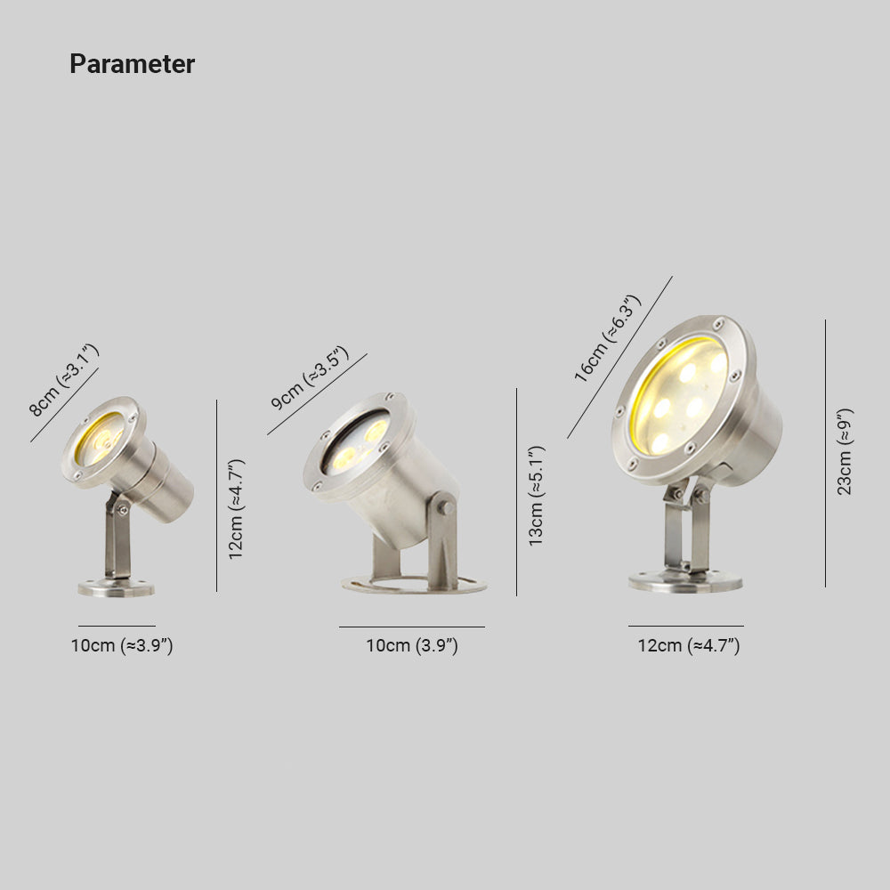 Ray Modern Bell Outdoor Under Water Spotlight