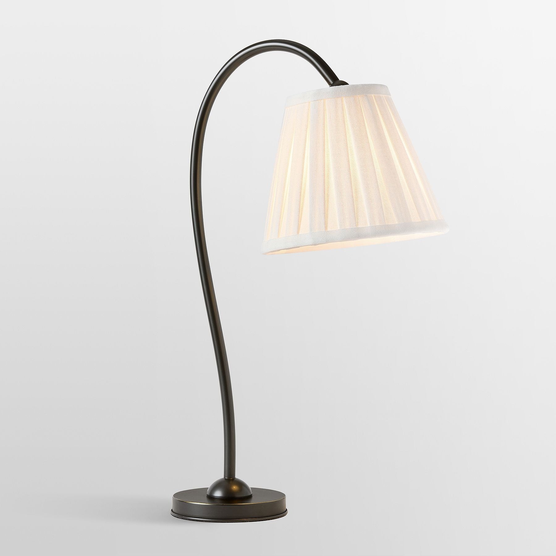 Grace Brass Linen Shade Table Lamp