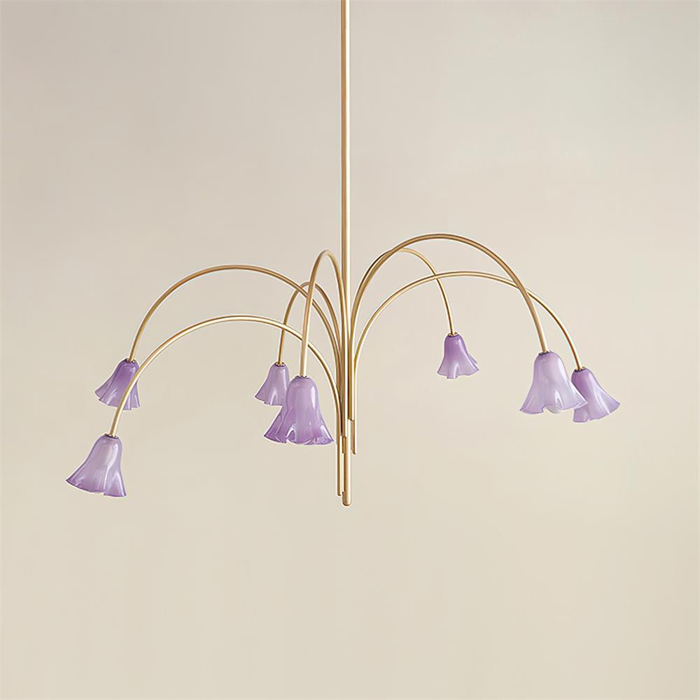 Musa Arched Arm Floral Chandelier Romantic Bedroom