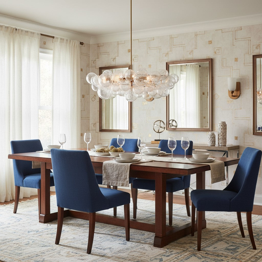 Haze Glass Bubble Chandelier