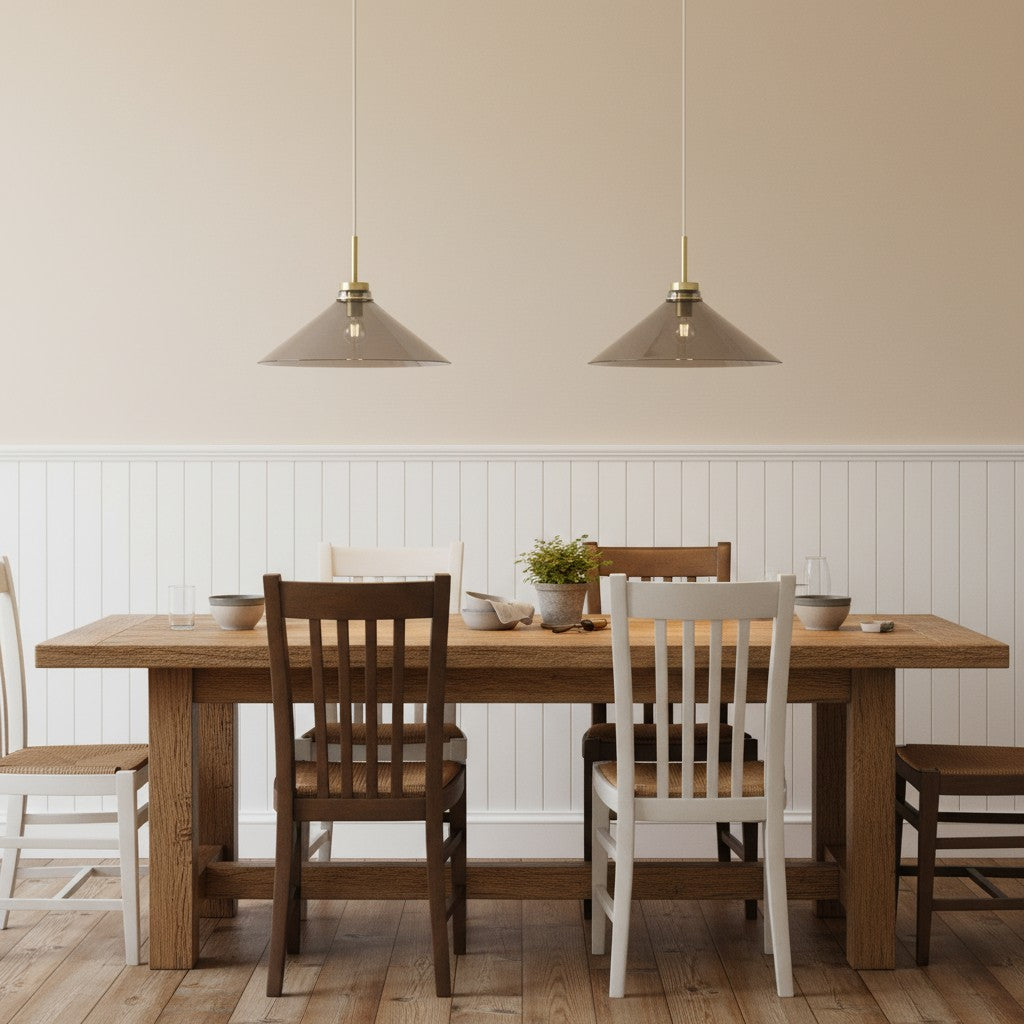 Grange Pendant Light Metal&Glass