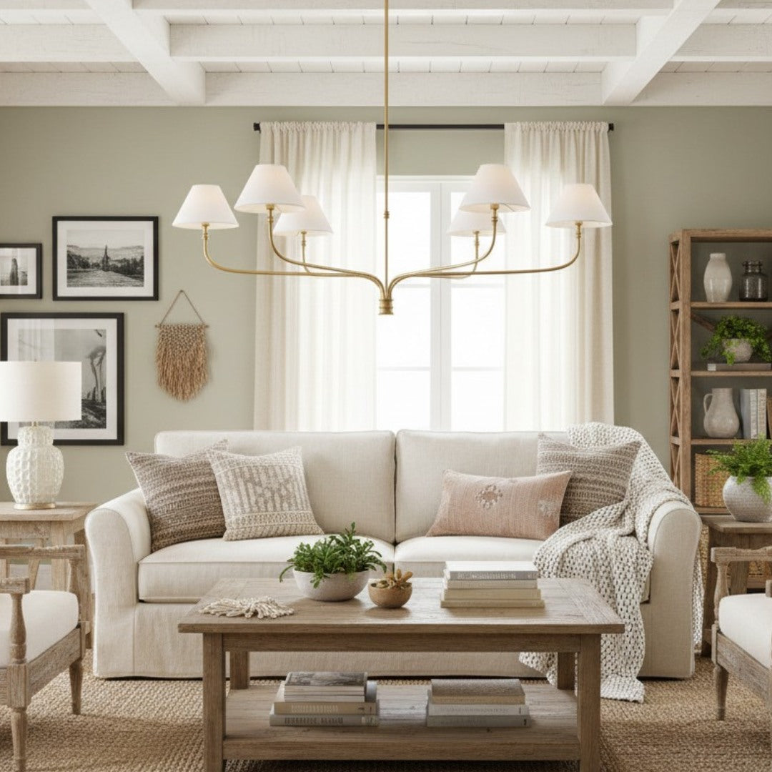 Verge Multi-light Fabric Chandelier