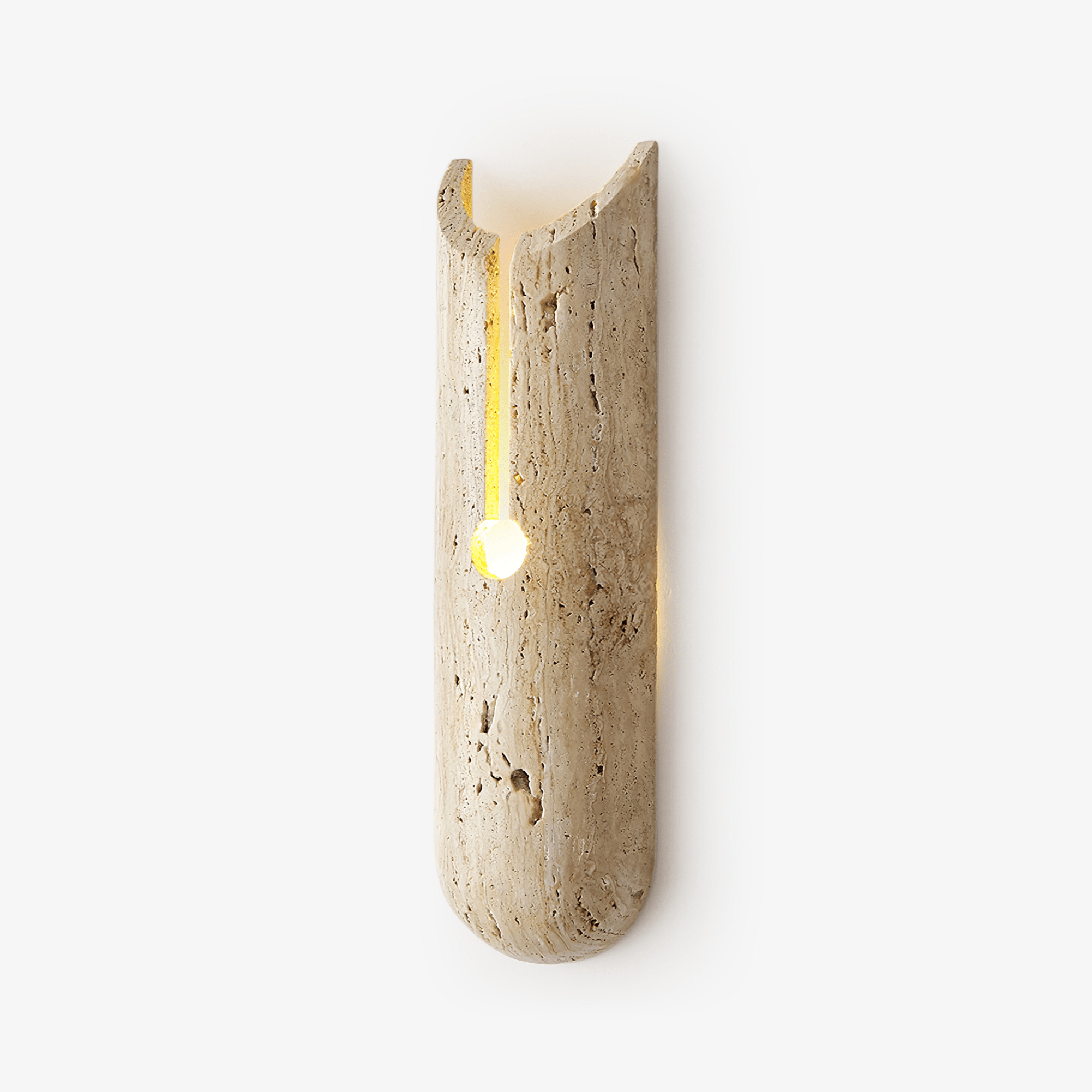 Lumen Modern Travertine Wall Light