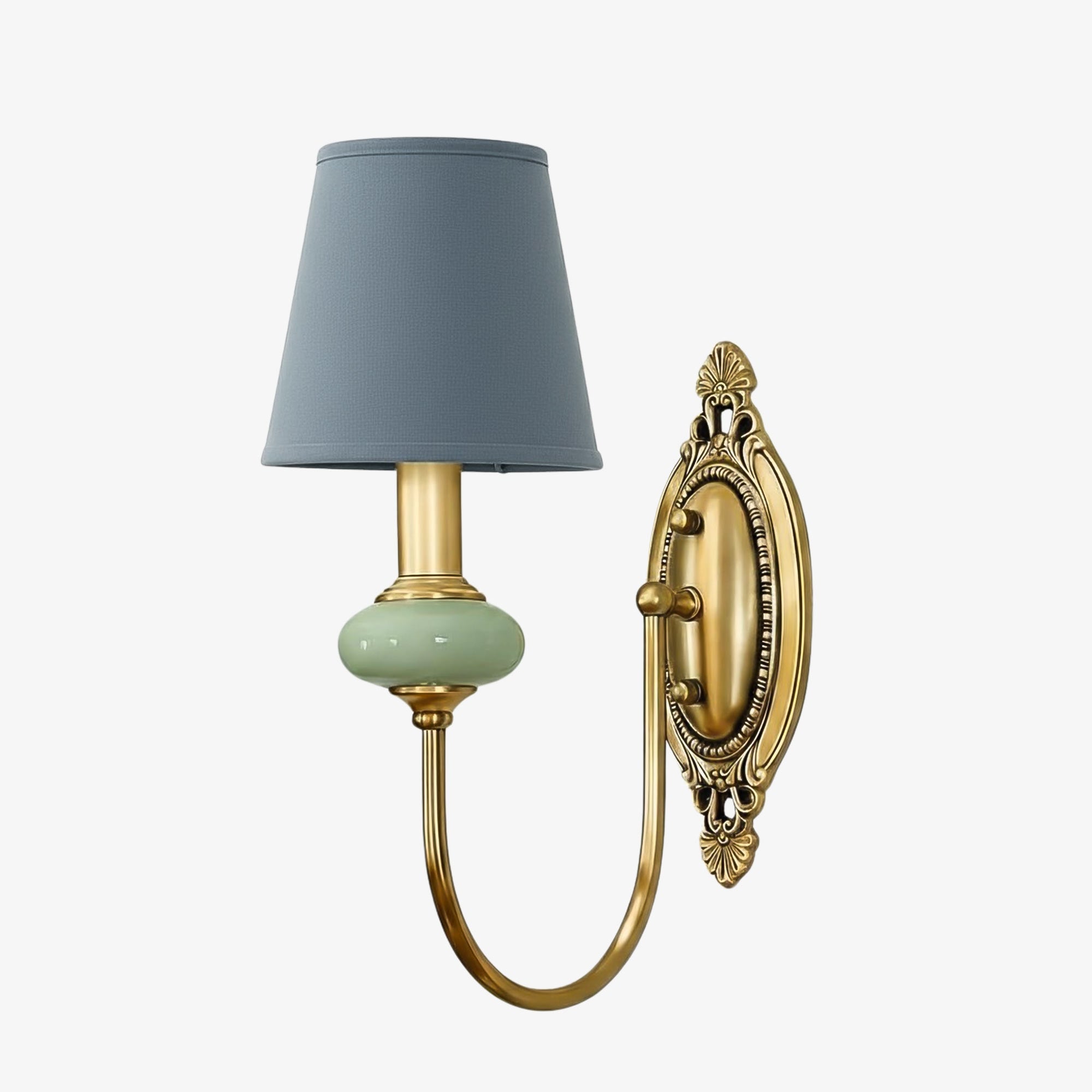 Lodge Wall Lamp Ceramic&Fabric&Metal