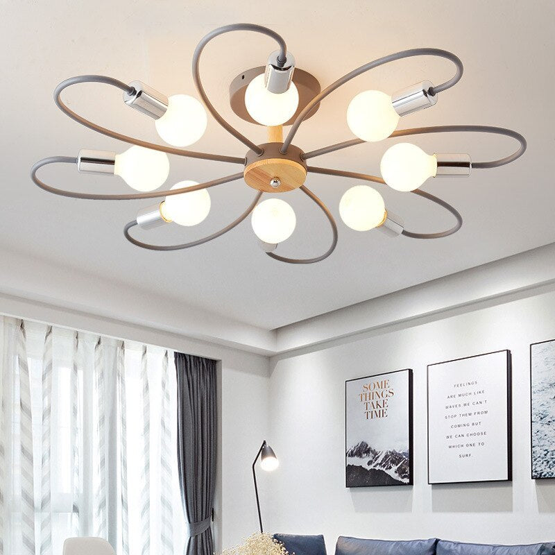 Arisha Elegant Glass Flush Mount Ceiling Light - Letslighting