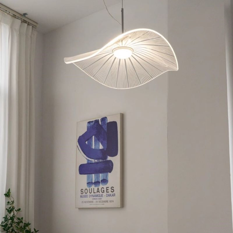 Ritta Design Lotus Leaf Metal Acrylic LED Pendant Light Bedroom