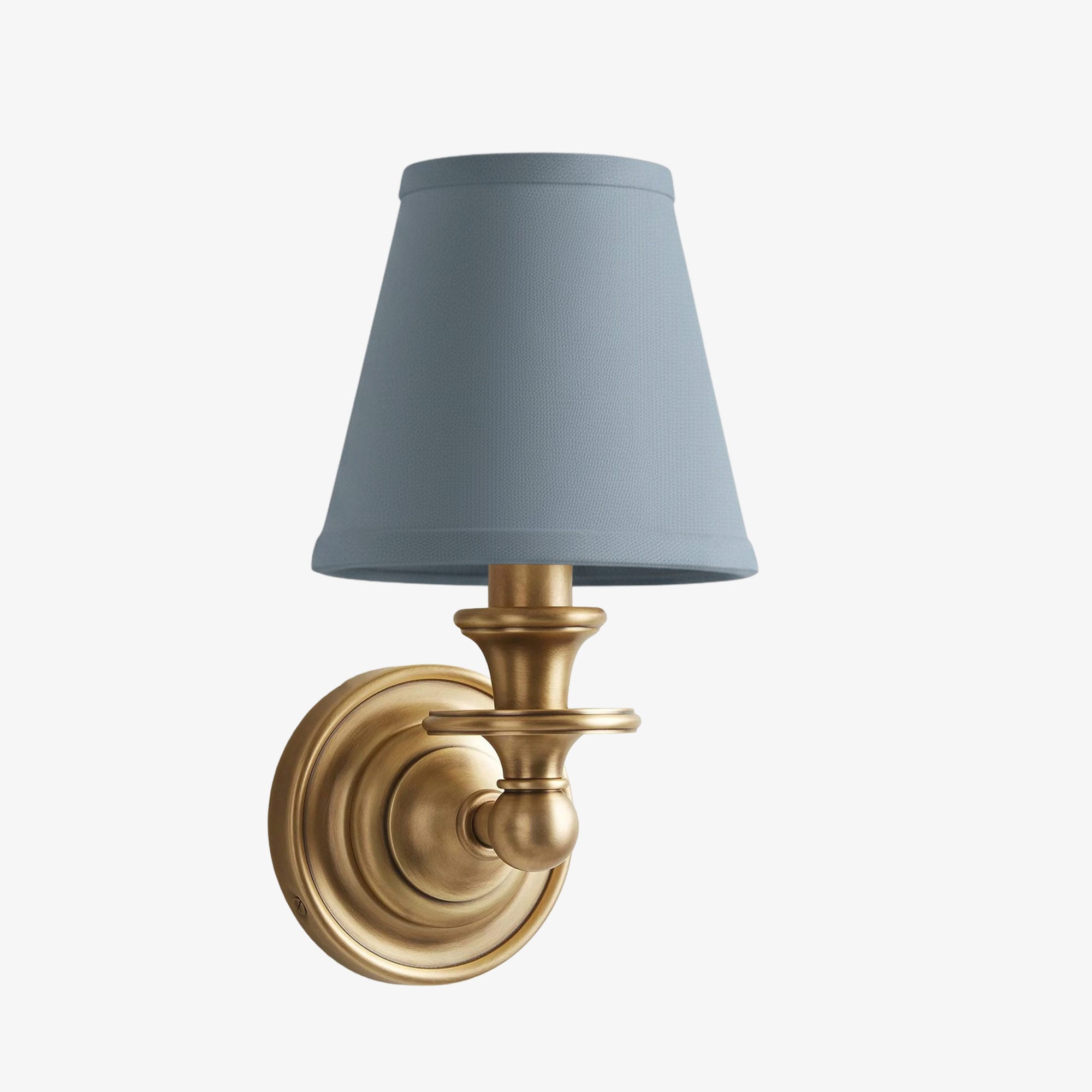 Elite White Fabric Wall Sconce Contemporary Bathrooms