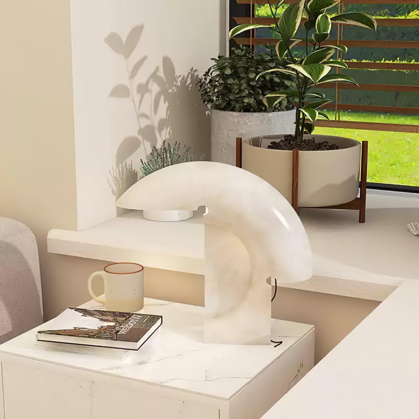 Emmy Modern Marble Table Lamp - Letslighting