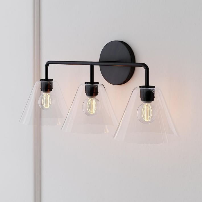 Cone Wall Sconce Milk Glass Living Room