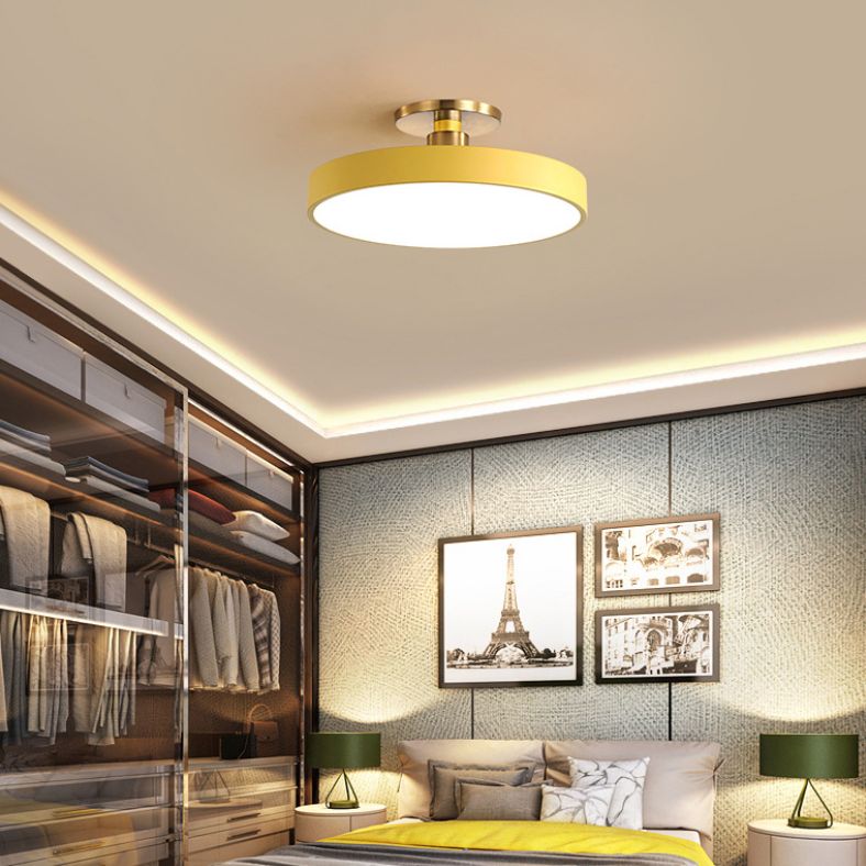 Aria Nordic Minimalist Round Flush Mount Ceiling Light